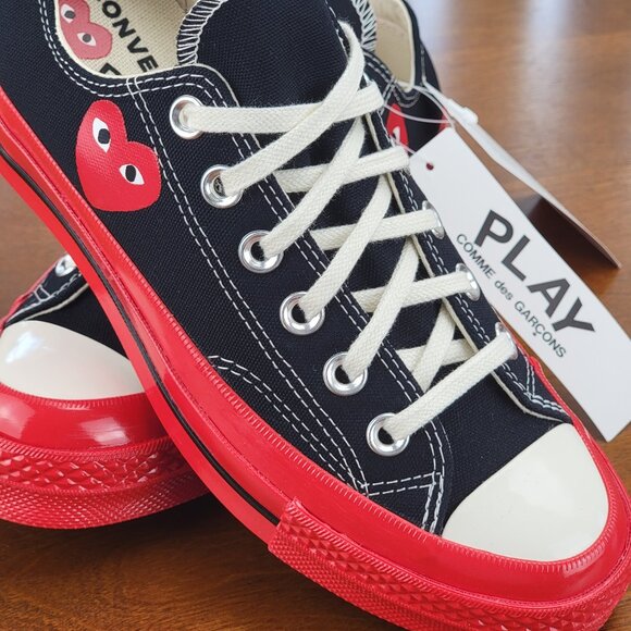 Converse X Comme des Garçons Play Chuck 70 Ox Canvas A01795C Men's Multi Sizes - Picture 7 of 12